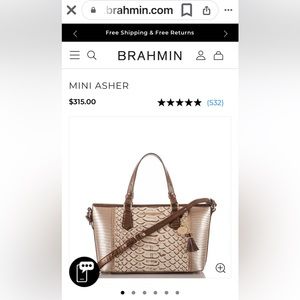 Brahmin Mini Asher Ray Artemisa satchel